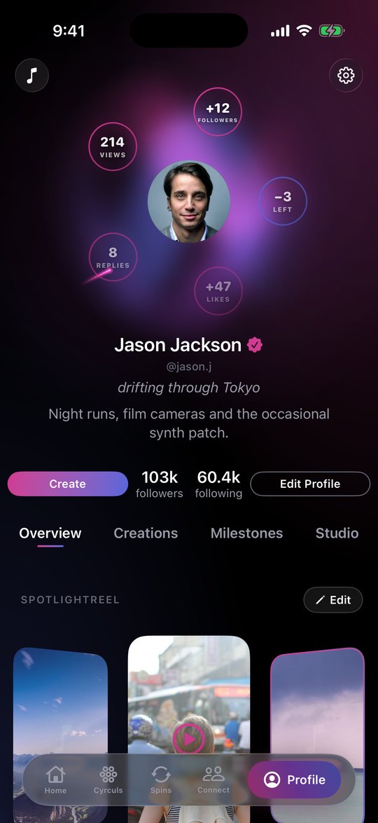 The Profile tab